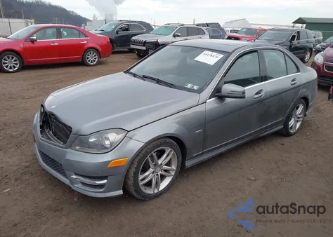 2012 Mercedes-Benz C 250 Luxury/Sport from USA, damaged, VIN WDDGF4HB9CR200925